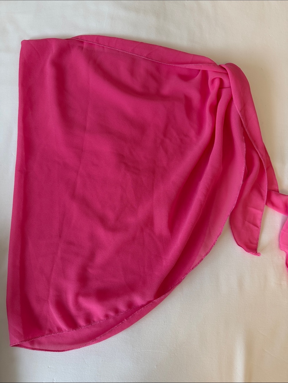 Pink Sheer Beach Wrap Skirt S-M
